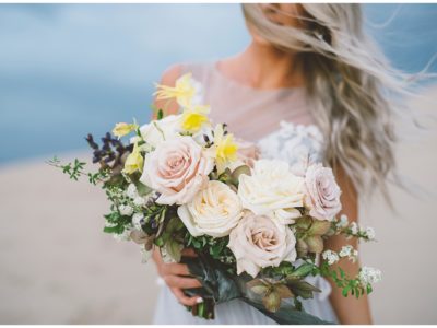 Sand Dunes Bridal Session - Shades of Blue and Grey